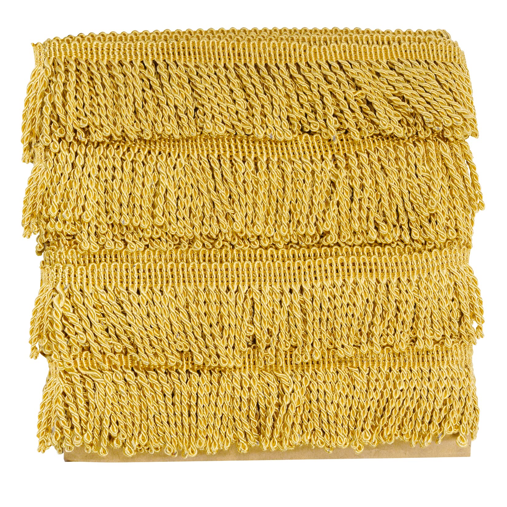 Photo 1 of 12 Yards Fringe Trim Curtain Fringes 2.5 Inch Wide Fabric Trims Tassel for Sewing Clothing DIY Crafts Home Decor (Gold)