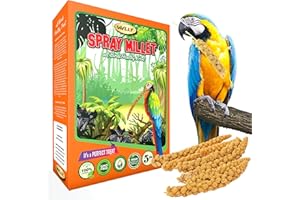 5 lbs of GMO-Free Sun-Dried Spray Millet - Natural Bird Treat for Parakeets, Cockatiels, Finches, and More - Non-GMO, Rich in