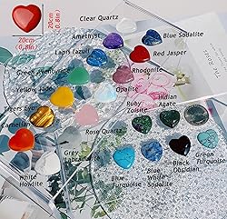 20PCS Crystals and Healing Gemstones Gem Stones