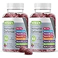 Multivitamin Gummies 8 in 1 Immune Support Supplement with Probiotics - Immune Boosters for Adults & Teens - Vegetarian, Gelatin Free, GMO Free - Chewable Berry Flavored Pectin Immune Defense Gummy