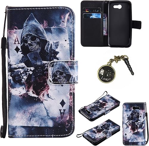 Download PU Coque pour Samsung Galaxy J3 (2017) Etui, Galaxy J3 (2017) Housse PU Cuir Magnétique Stand léger Soft Silicone Protecteur Flip Pochette Bumper Caoutchouc Cover avec Fente pour Carte (+Bouchons de poussière) (1) PDF