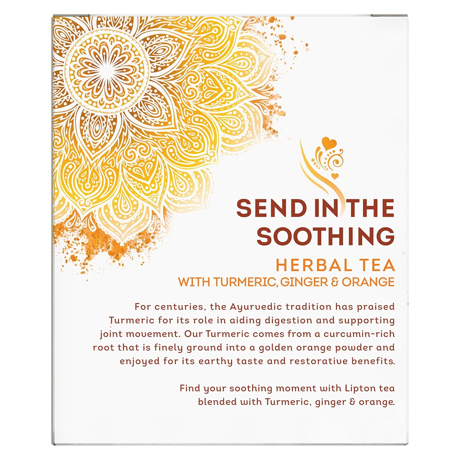 Lipton Herbal Tea Bags, Terrific Turmeric, 15 ct: Prime Pantry