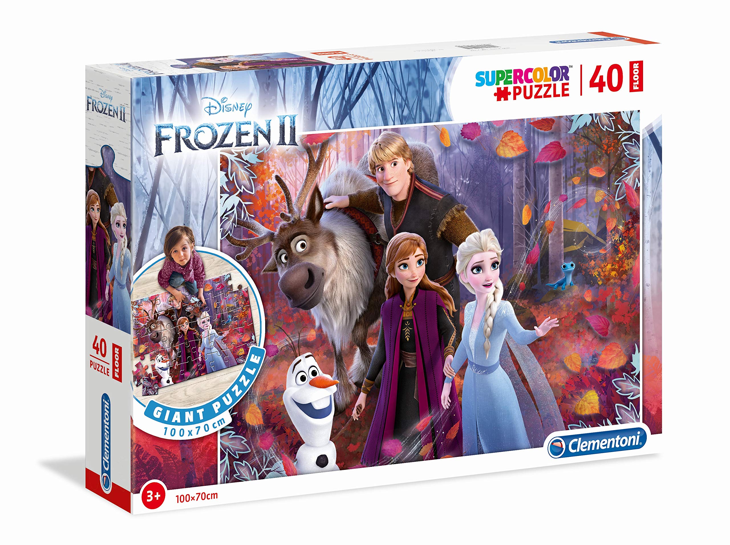Clementoni - 25464 - Jigsaw Floor Puzzle - Disney Frozen 2-40 pieces - Made in Italy - jigsaw puzzle children age 3