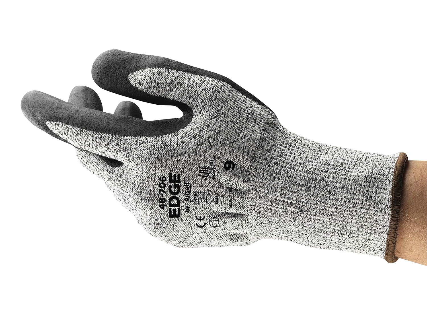 Ansell EDGE 48-706 Work Gloves for Men and Women Cut-Resistant