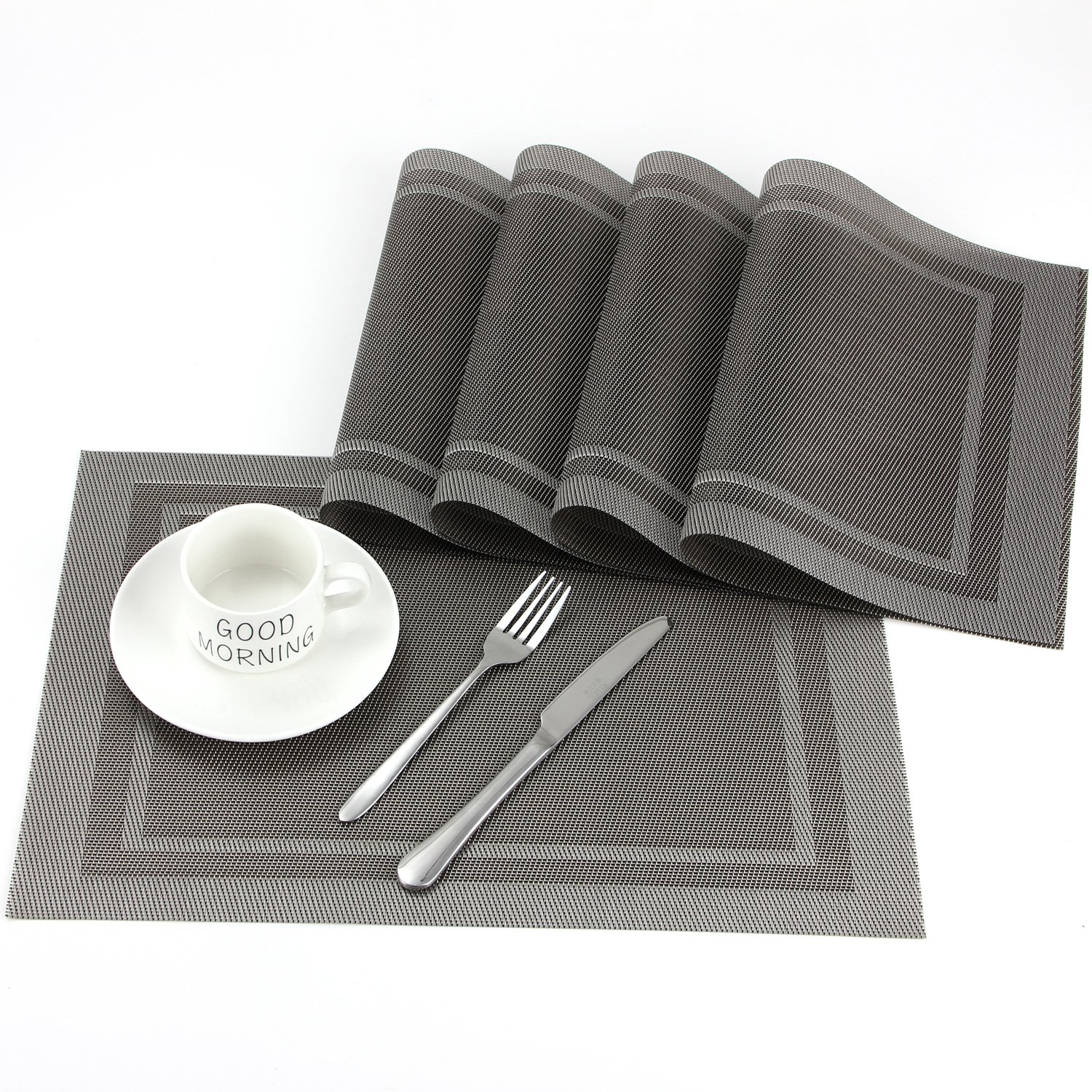 Placemats Set of 4 Table Mats Washable Place Mats Stain Resistant Non