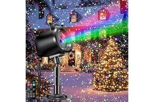 INNOWARMER Christmas Laser Projector Light Outdoor, RGB 3 Colors Laser Lights with 24 Patterns, IP65 Waterproof Star Projector Firefly Moving Lights Show Decor for Garden Yard Christmas Halloween Holiday Party
