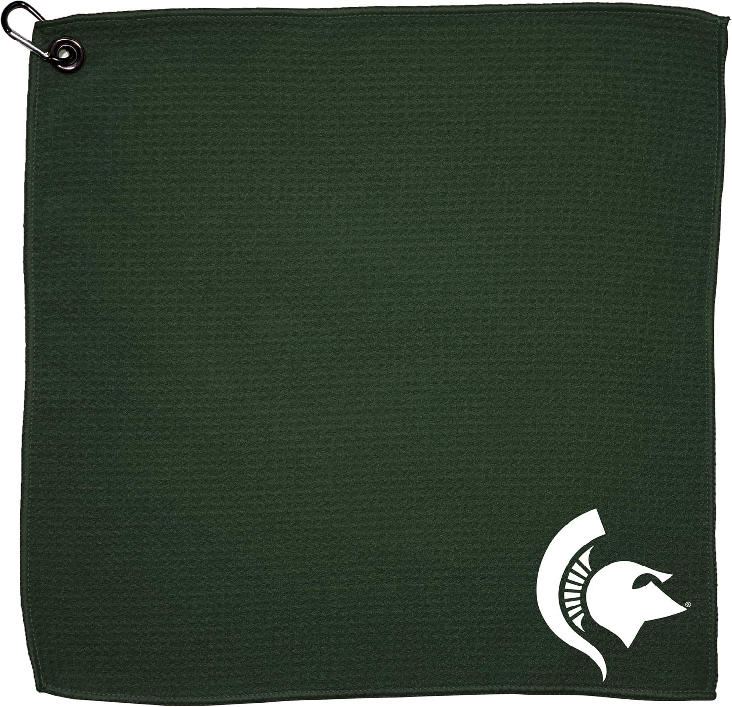 Team Golf NCAA Michigan State Spartans 15x15 Golf Towel with Carabiner Clip, Premium Microfiber with Deep Waffle Pockets, Superior Water Absorption and Quick Dry Golf Cleaning Towel : Sports & Outdoors