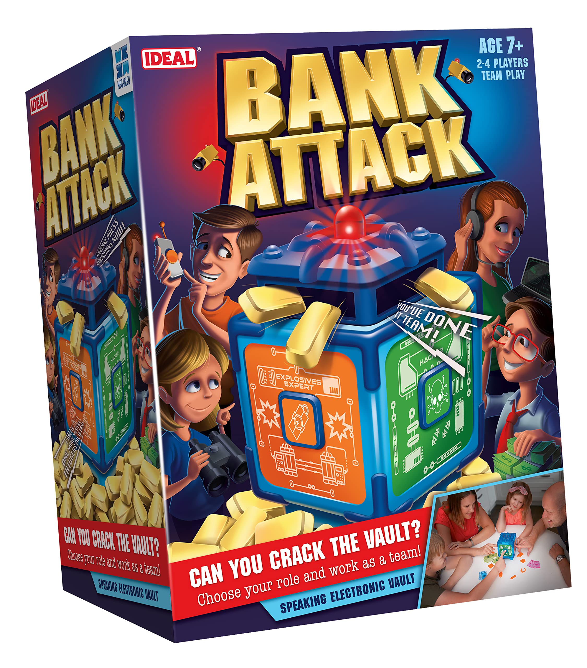 Ideal | Bank Attack: The electronic, cooperative escape game! | Family Games | For 2-4 Players | Ages 7+