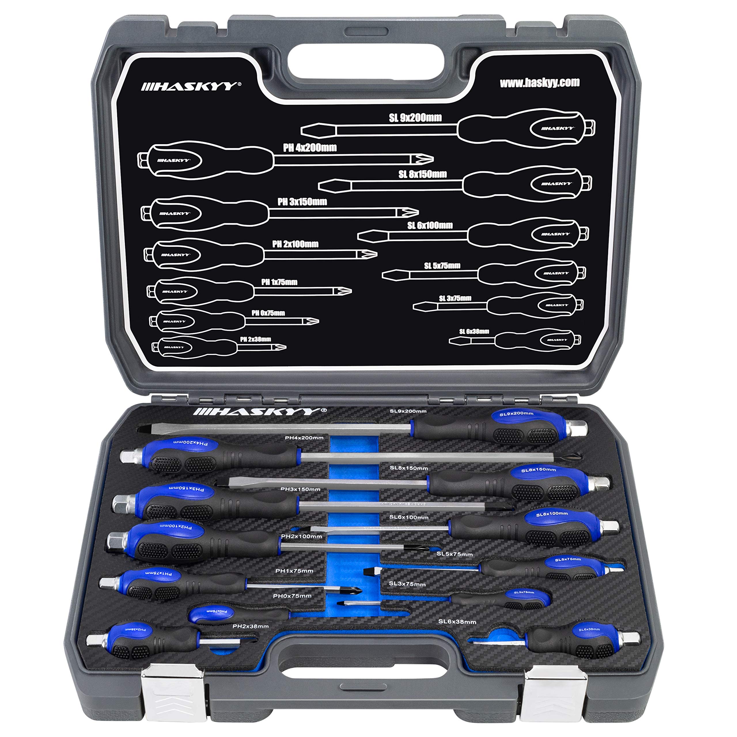 12 Piece Magnetic Screwdriver Set I Cross + SC Tool Set