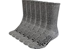 Alvada Merino Wool Hiking Socks Thermal Warm Crew Winter Boot Sock For Men & Women 3 Pairs