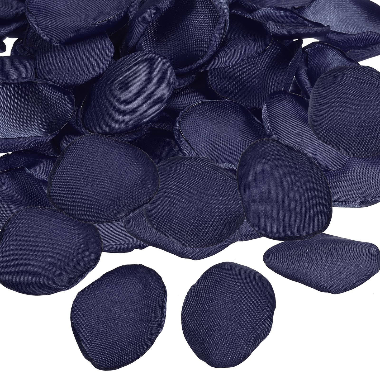 PATIKIL Silk Rose Petals, 100 Pcs Artificial Flower Petals for Wedding Decorations, Romantic Night, Aisle Scatter Petals, Navy Blue