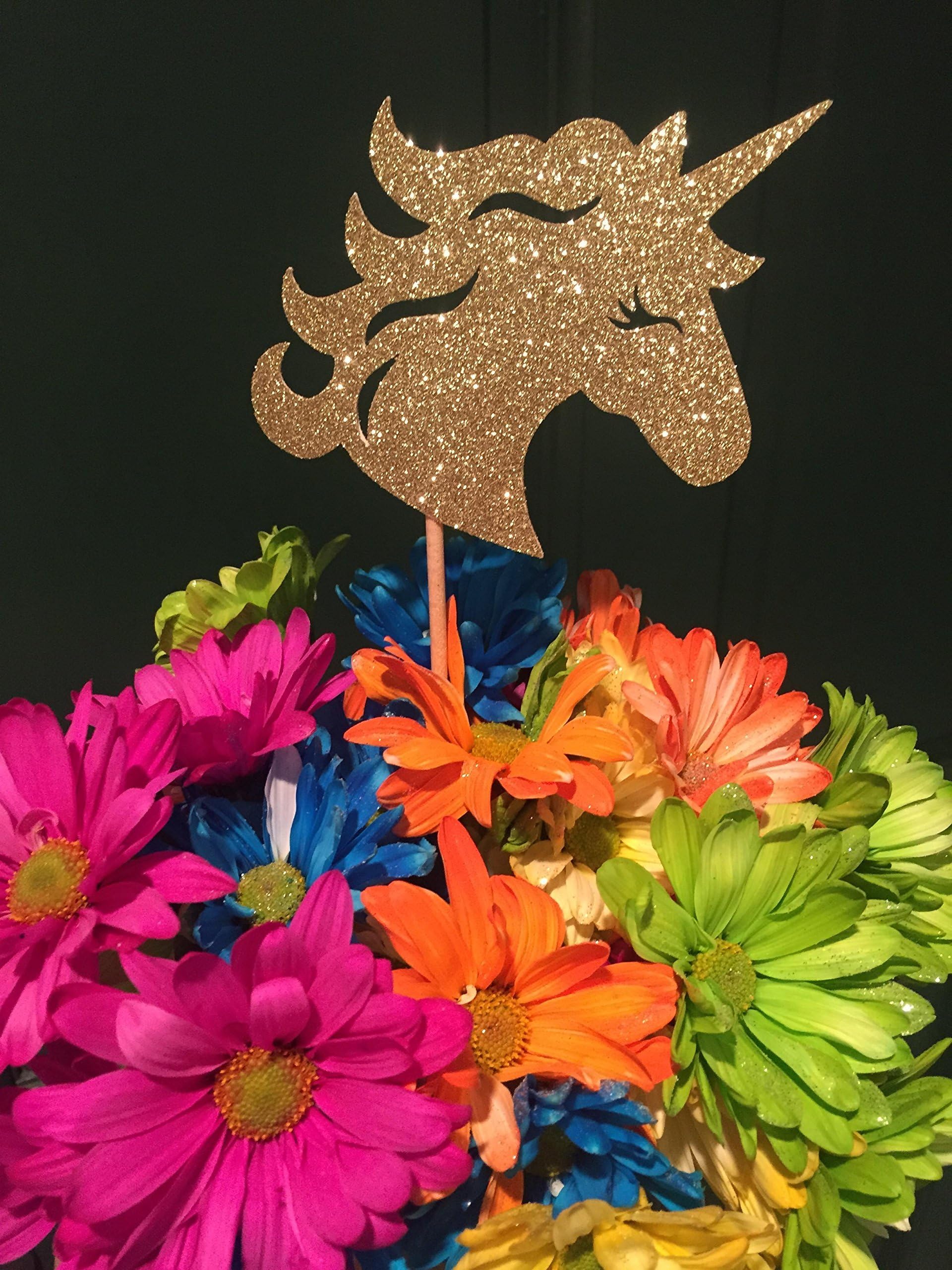 Unicorn Centerpieces, Unicorn Party Decor, Unicorn Head Centerpiece, Unicorn Table decorations, Unicorn Birthday Party (Set of 3)