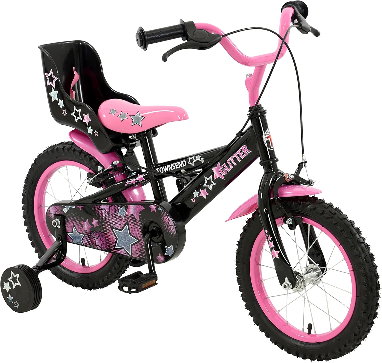 pink glitter bike