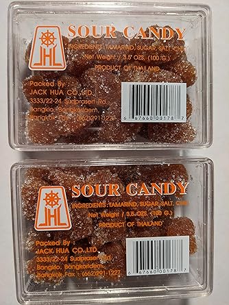 Amazon Com Tamarind Sour Candy 100 Grams Pack Of 2 Product Of Thailand Grocery Gourmet Food