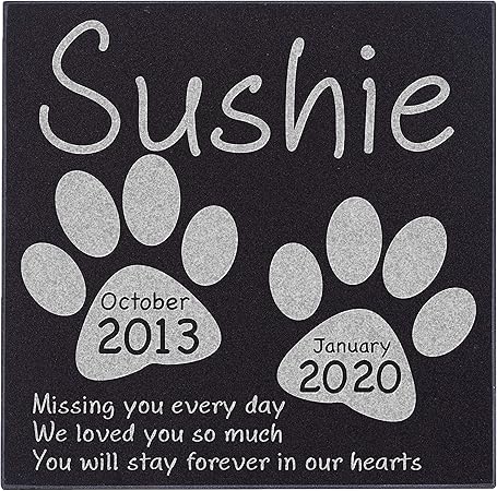 personalized dog grave marker