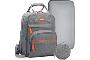 AOMAY Baby Diaper Bag Backpack for Mom, Multifunction Nappy Changing Bags, Waterproof, Travel, Maternity, Large Capacity (Strap)