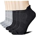 CS CELERSPORT 6 Pairs Ankle Athletic Running Socks Low Cut Sports Tab Socks for Men and Women