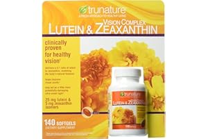 TruNature Vision Softgels Complex Lutein and Zeaxanthin Supplement, 140 Count