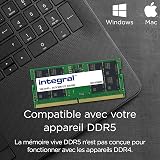 Integral 64GB DDR5 RAM Kit 2x32GB 5600MHz SODIMM Laptop Memory view 3