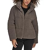 Levi's Women's Shortie Patchwork Quilted Teddy Coat