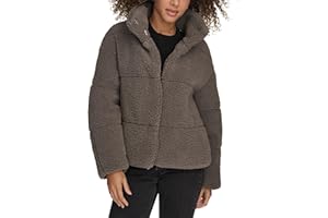 Levi's Womens Long Length Patchwork Quilted Teddy CoatShortie Patchwork Quilted Teddy Coat