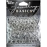 Cousin Jewelry Basics 6/8mm Split Ring, Silver, 300-Piece