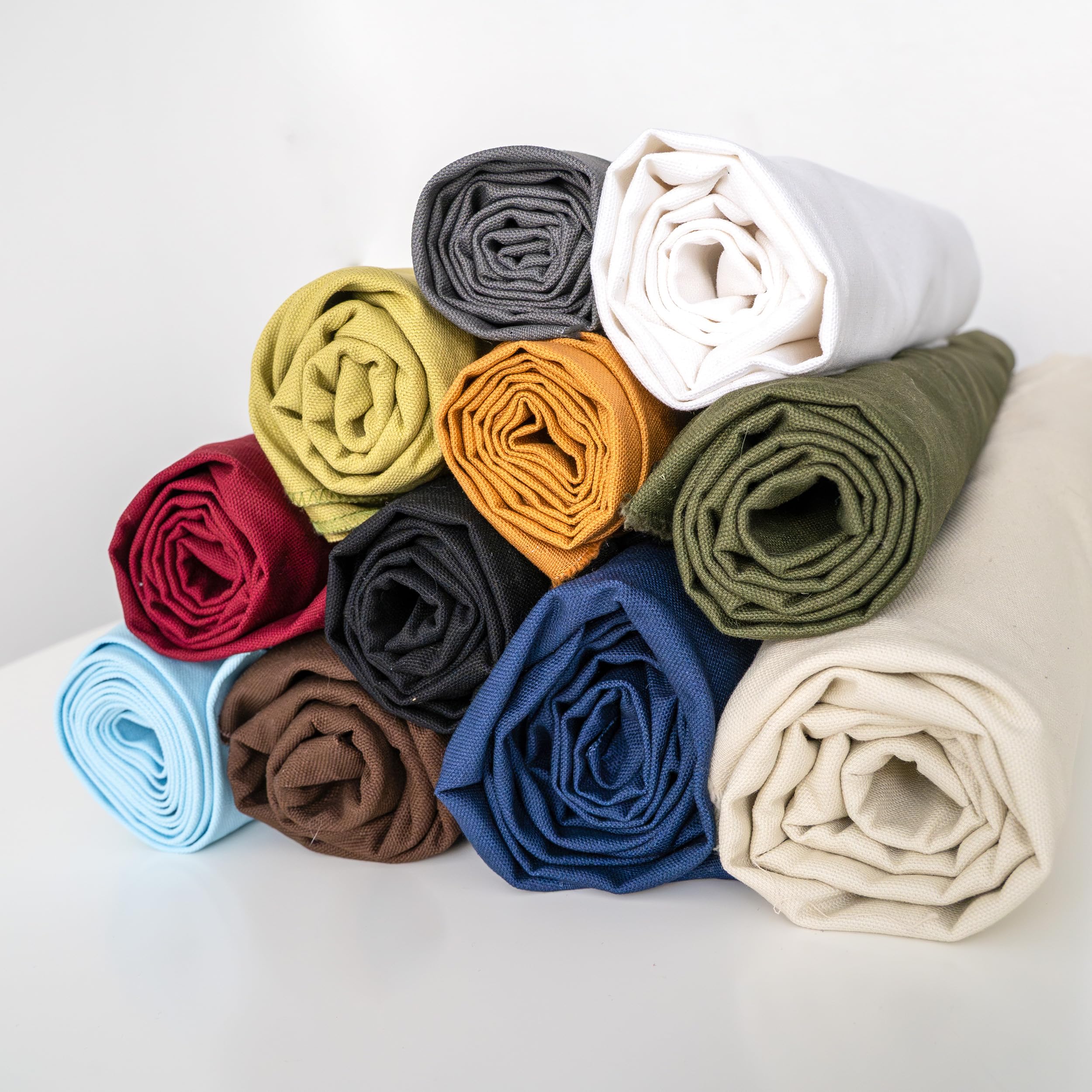 Simple&Opulence Canvas Fabric 280 GSM Canvas Material,Cotton Canvas Fabric for Sewing,Upolstery,Tote Bags,Crafting,150CM Width(0.5M,Dark Blue)