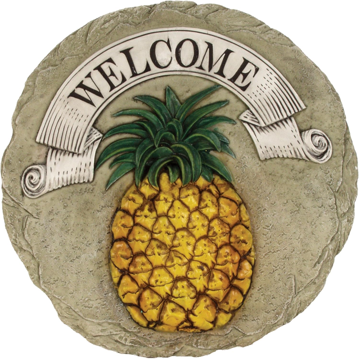 Hardscaping Materials - Spoontiques - Garden Décor - Pineapple Stepping Stone - Decorative Stone for Garden