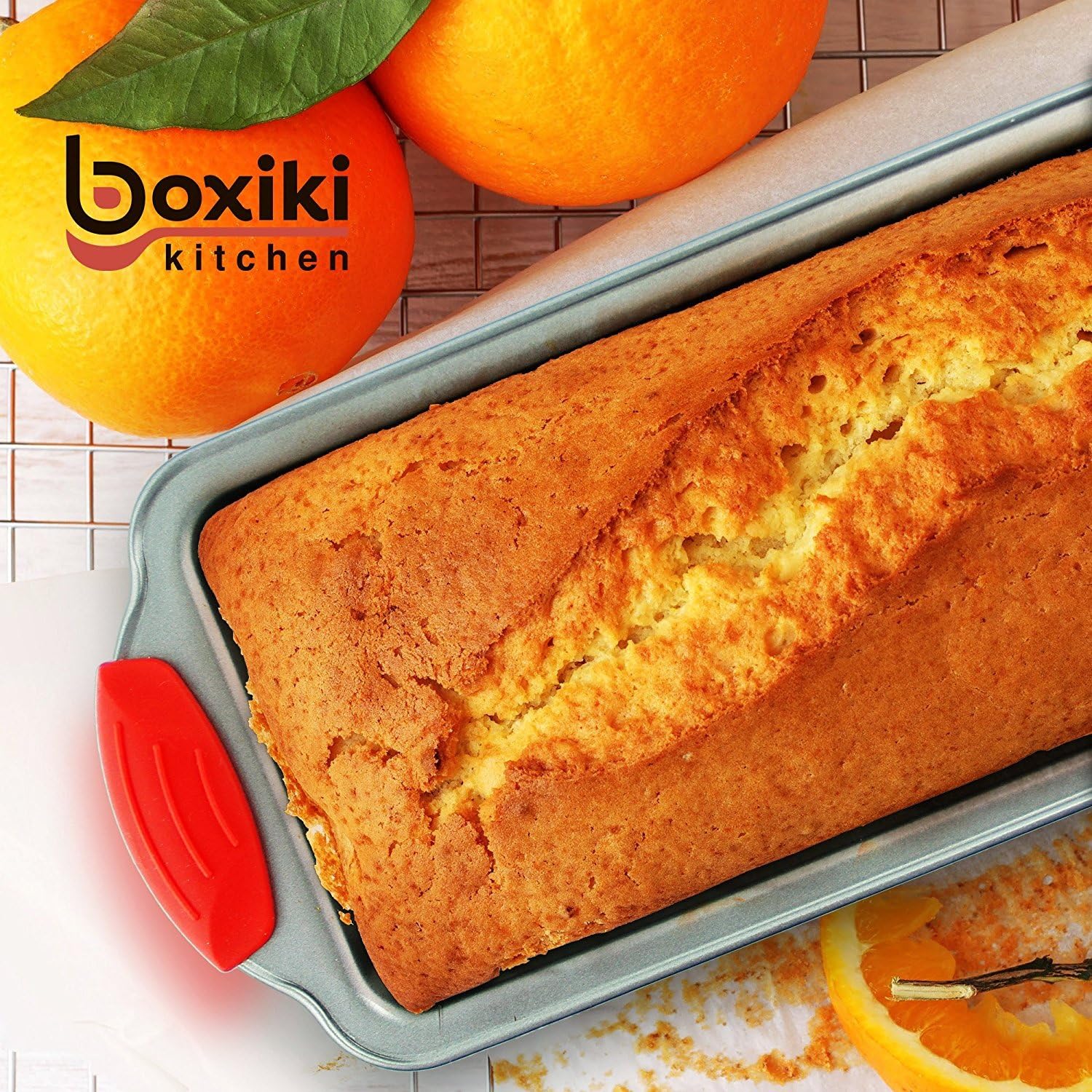 Boxiki Kitchen Non Stick Steel Banana Bread Pan for Baking Premium Loaf Pan 8.5 Inch With Easy to Clean & Quick Release Coating - Image 4