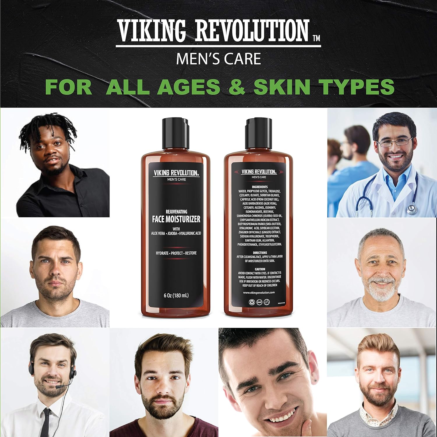 Mens Face Cream - Natural Face Moisturizer Cream for Men Skincare for Anti Wrinkle & Anti Aging Facial Cream for Men, Mens Face Care: Beauty