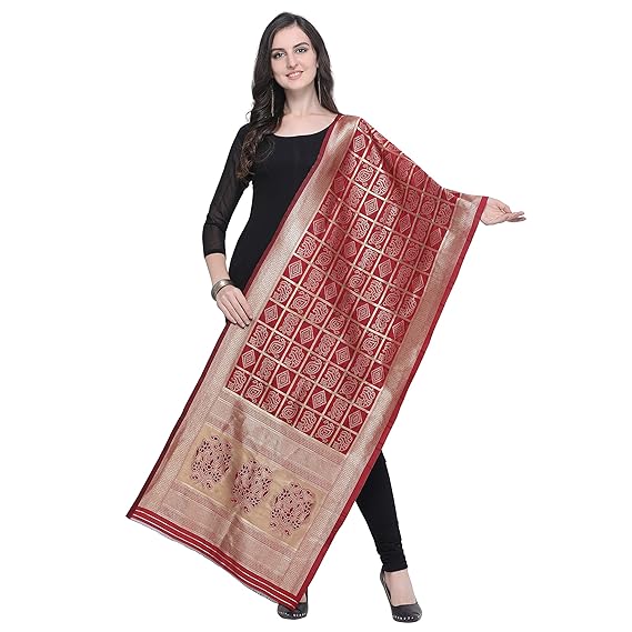 Womens Banarasi Silk Dupatta
