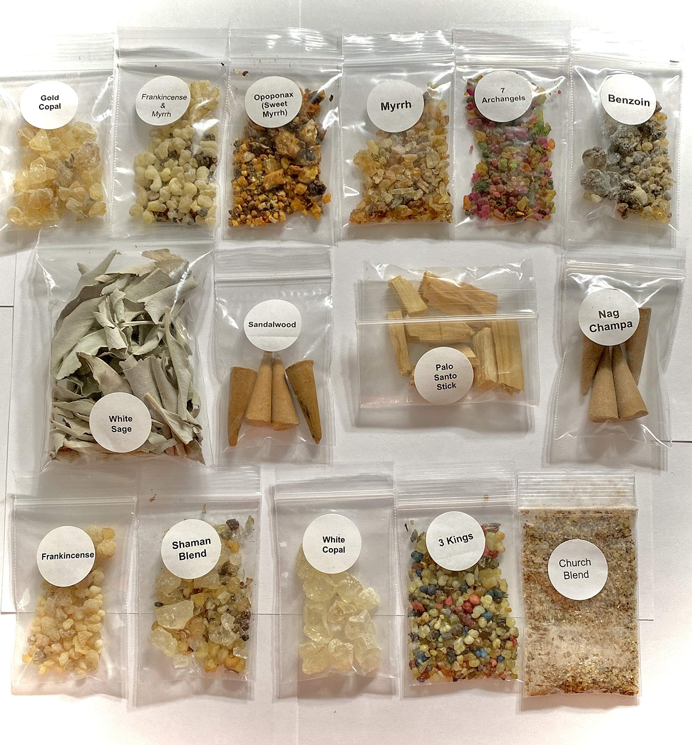 The Better Scents Resin Incense Variety Sampler- Create Your own Variety Sampler Choose Minimum 6 Varieties (Myrrh)