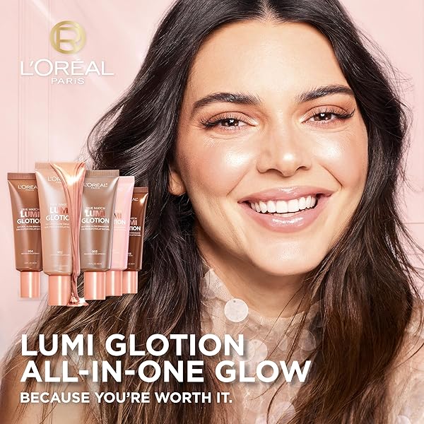 L’OREAL PARIS MAKEUP TRUE MATCH LUMI GLOTION, NATURAL GLOW ENHANCER, ILLUMINATOR HIGHLIGHTER, BRONZING DROPS FOR A SUN-KISSED GLOW, 901 FAIR