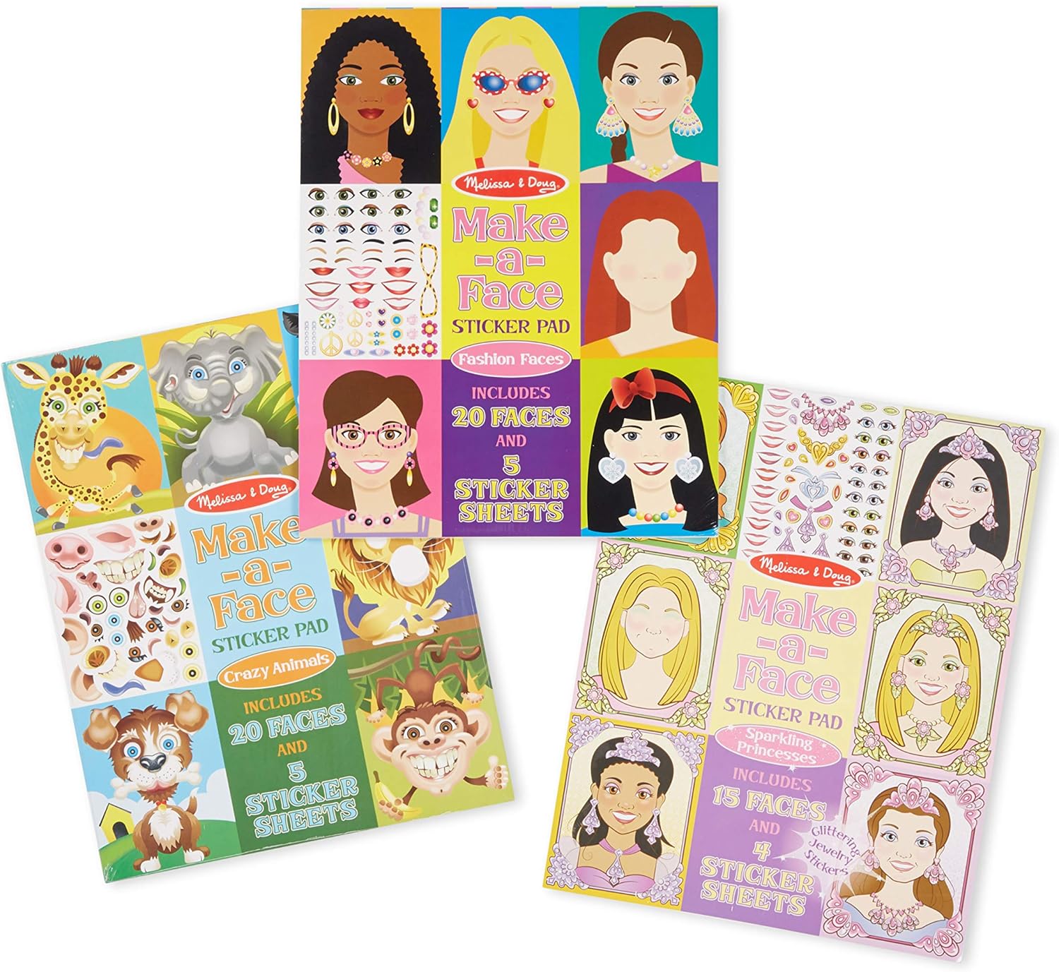 melissa and doug make a face sticker pad