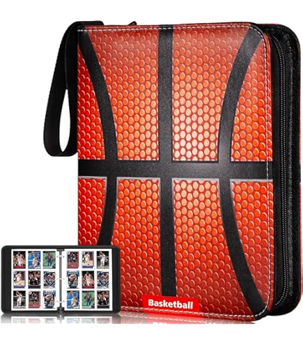 Amazon.com: Basketball Card Binder with Sleeves, 900 Pocket Basketbal Card  Holder for Trading Cards, 9 Pocket with 50 Removable Sleeves Zipper Book  Folder Collector Album 3 Ring Binder Organizer : Everything Else