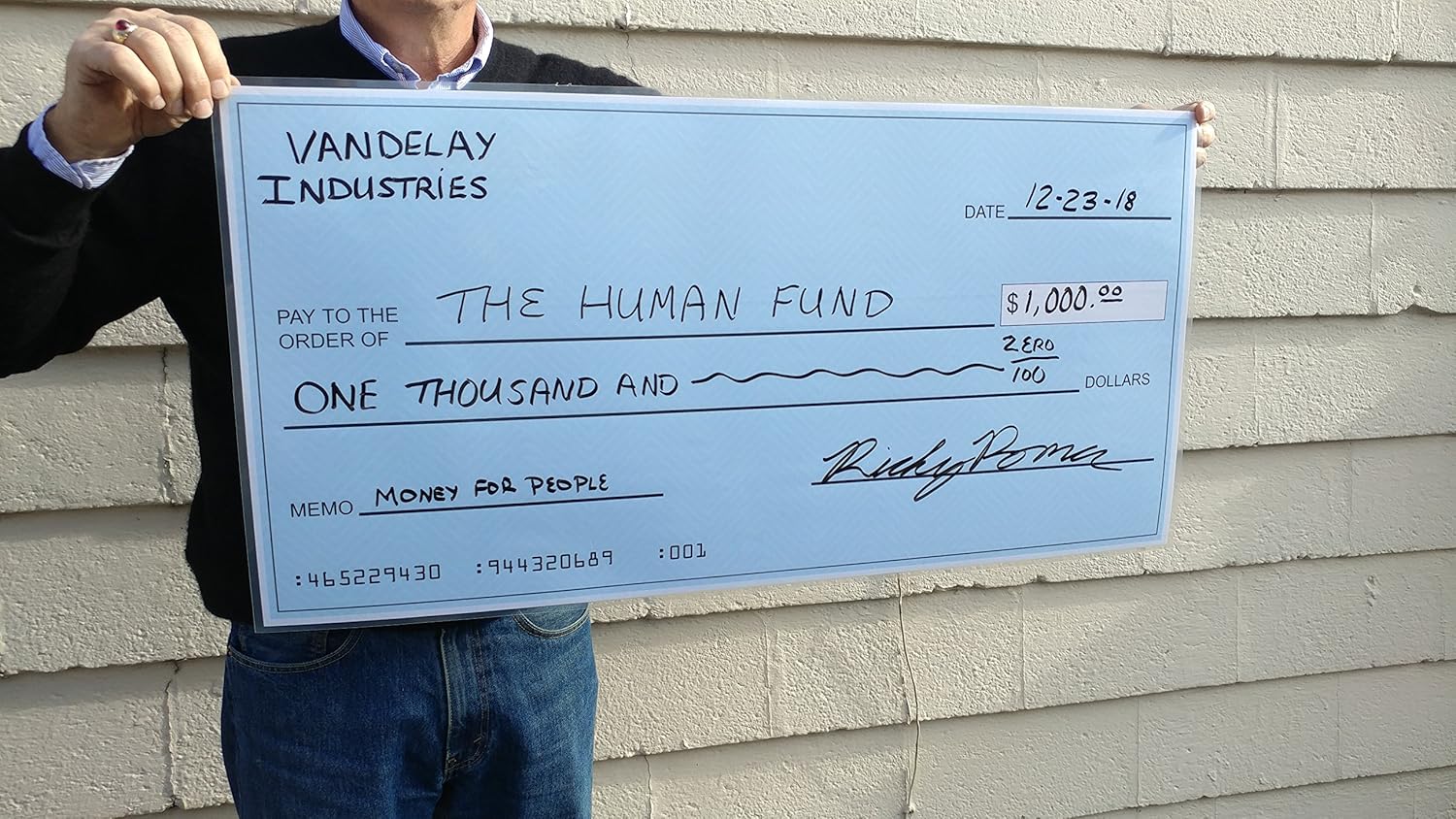 Large Dry Erase Blank Presentation Check, Reusable Big Checks 18" x 36" Amazon.ca Office Products