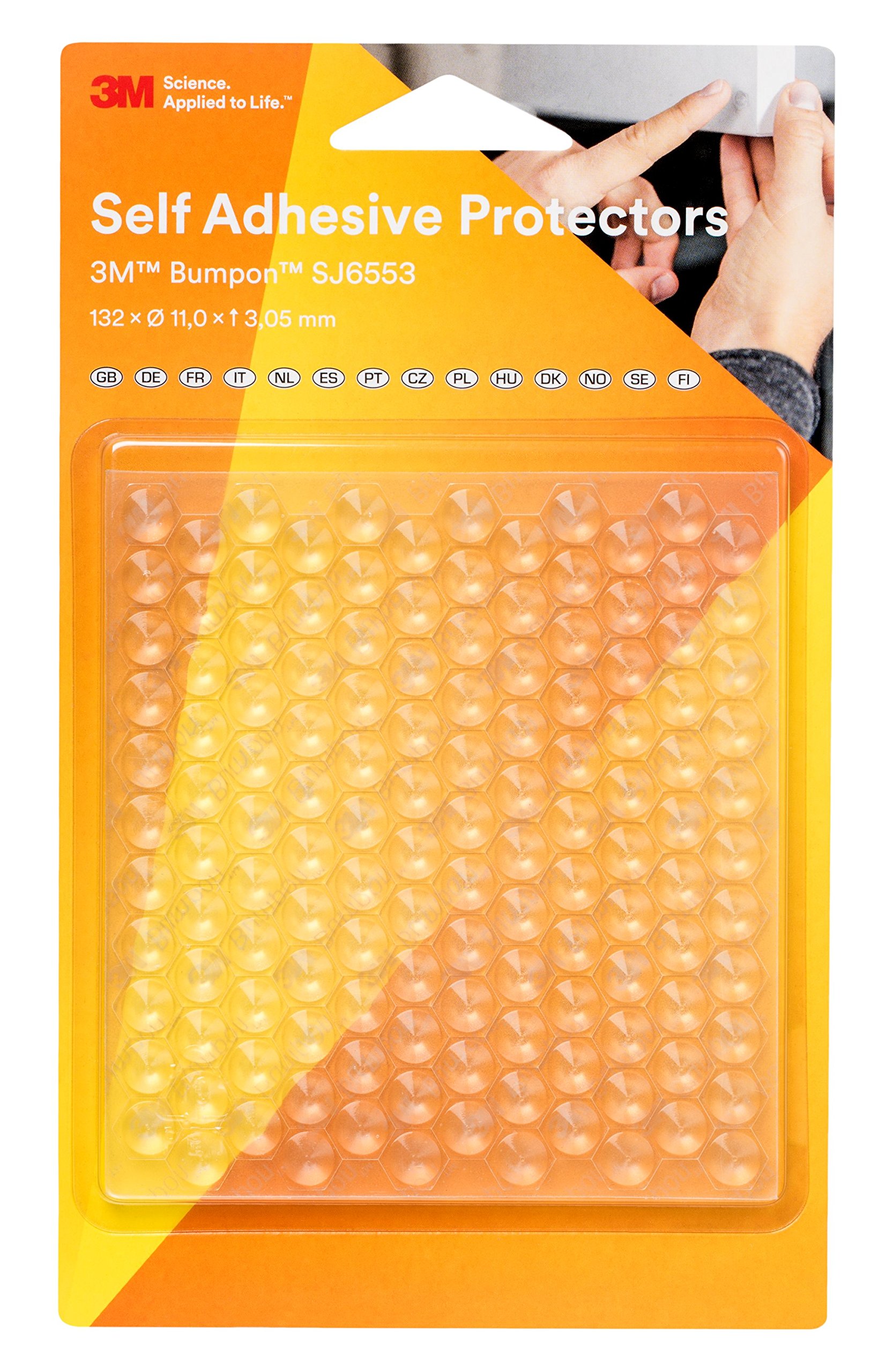 3 M SJ6553T BL Bumpon Elastic Buffers Mini Pack