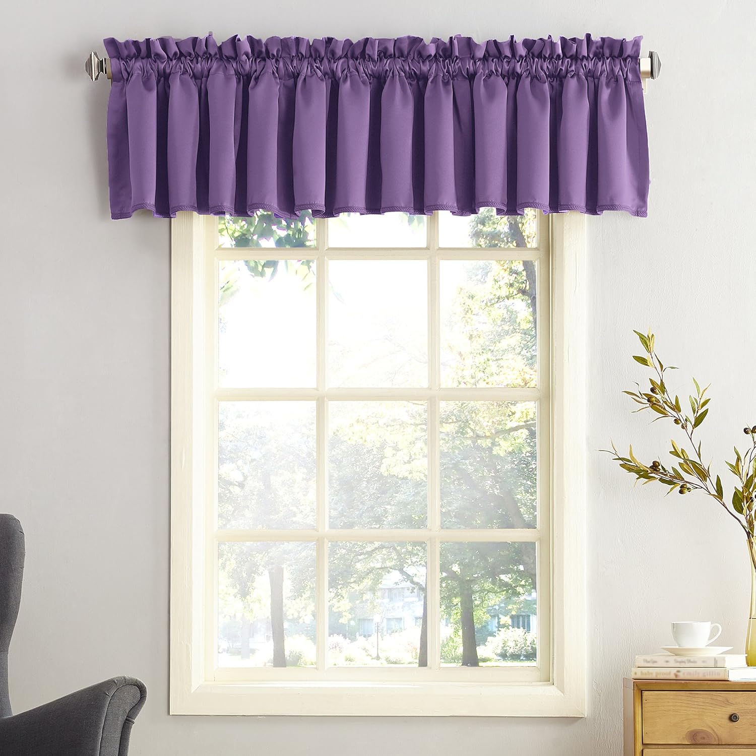 Best Kitchen Curtains Lilac Plaid