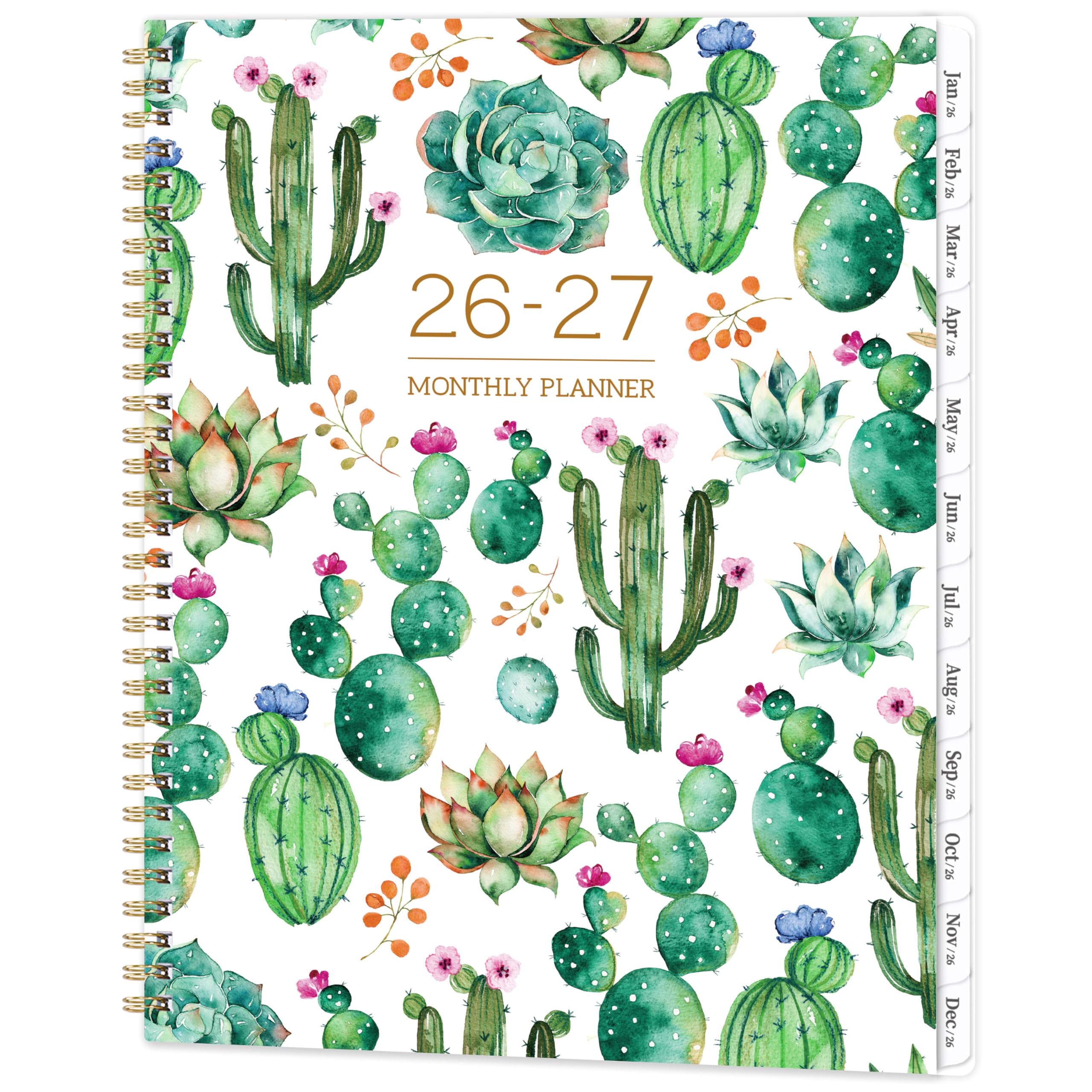 Photo 1 of 2026-2027 Monthly Planner - 2 Year Monthly Planner 2026-2027, Jan 2026 - Dec 2027, 11" x 9", 24 Months Calendar, Tabs, Back Pocket, Holidays, Twin-Wire Binding, Note Pages