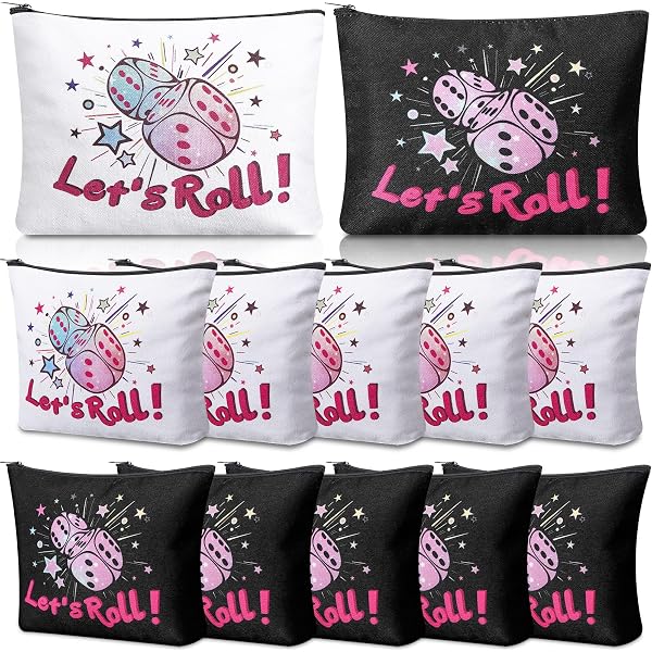 JNIAP Kosmetiktasche 'Can't Talk And Roll' – Lustiges Bunco-Geschenk, 23,5x17 Cm, Wasserabweisend