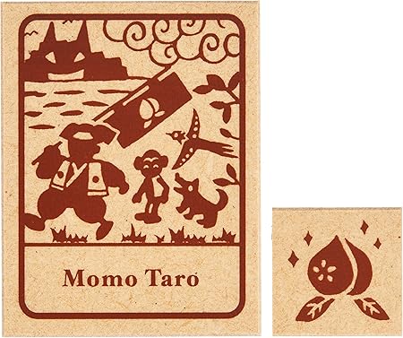 Amazon スタンプ工房 愛 かわいいスタンプ 影絵スタンプ 桃太郎 エコウッド 13 文房具 オフィス用品 文房具 オフィス用品