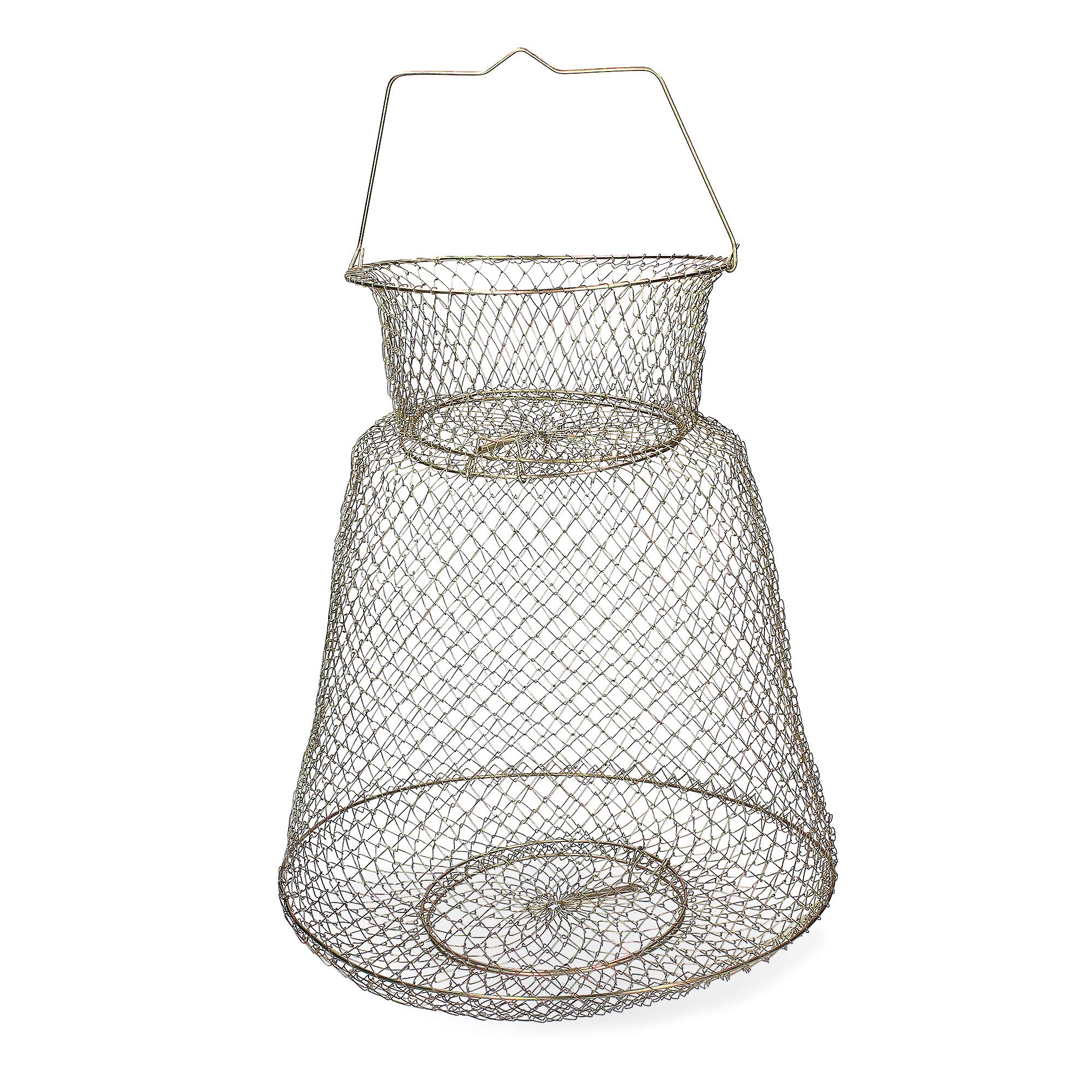 Zite Portable Folding Fishing Cage – Steel Wire Fishing Net for Crab, Lobster, Eel, Herring – 60 x 40 cm