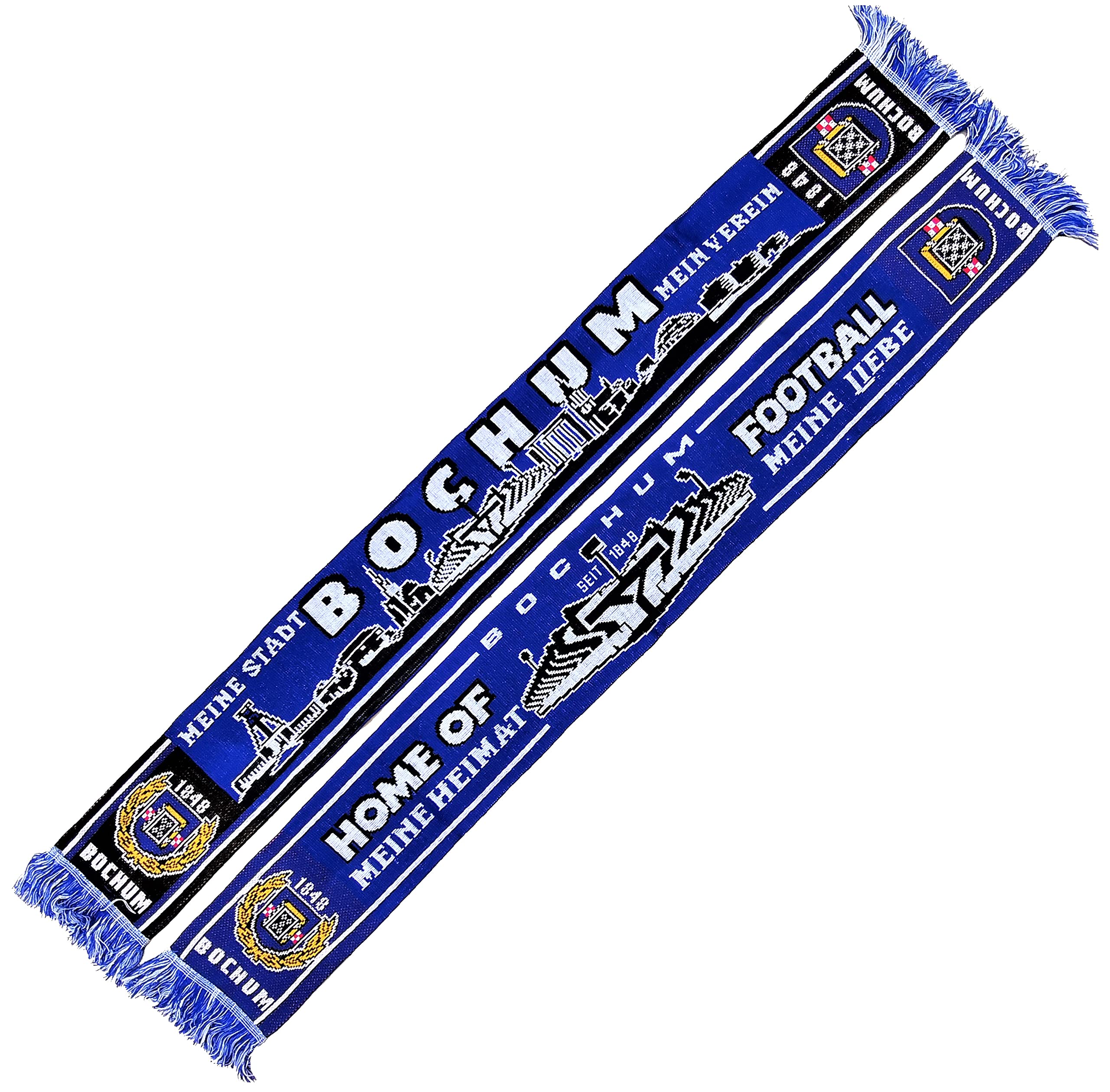 Bochum scarf (skyline, stadium), football scarf, cult scarf, souvenir scarf, Bochum fan item