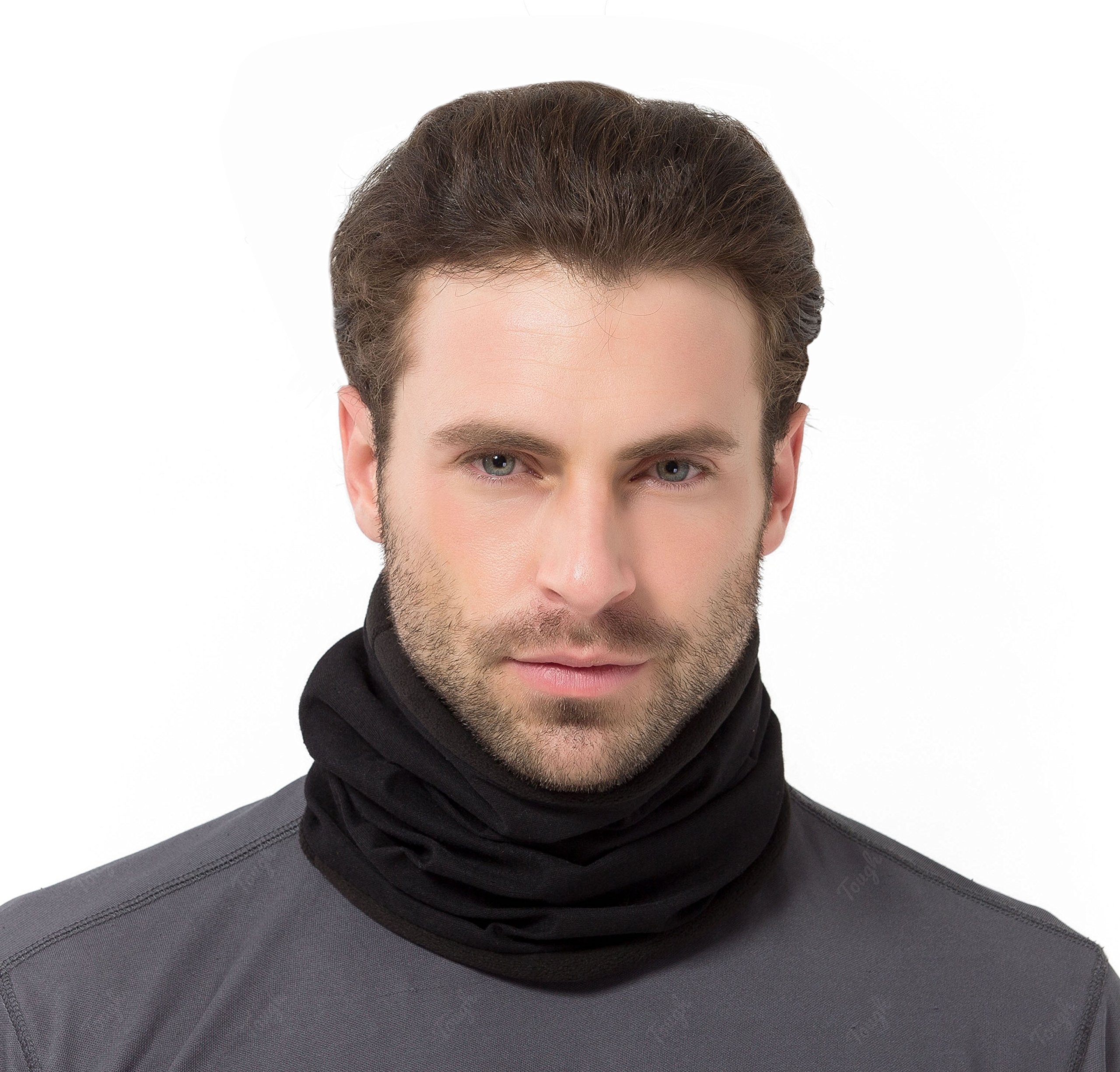 Fleece Neck & Ear Warmer - Reversible Neck Gaiter, Mask, Headband & Beanie Fleece Neck & Ear Warmer - Reversible Neck Gaiter, Mask, Headband & Beanie