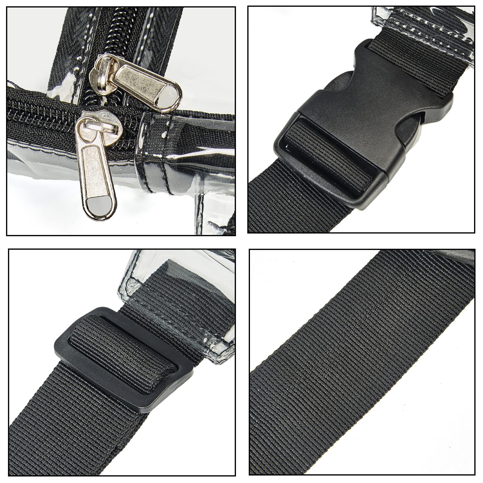 gdbis Clear Small Sling Bag, Heavy Duty Clear Purse Fanny Packs, Cute Chest Crossbody Backpack for Women