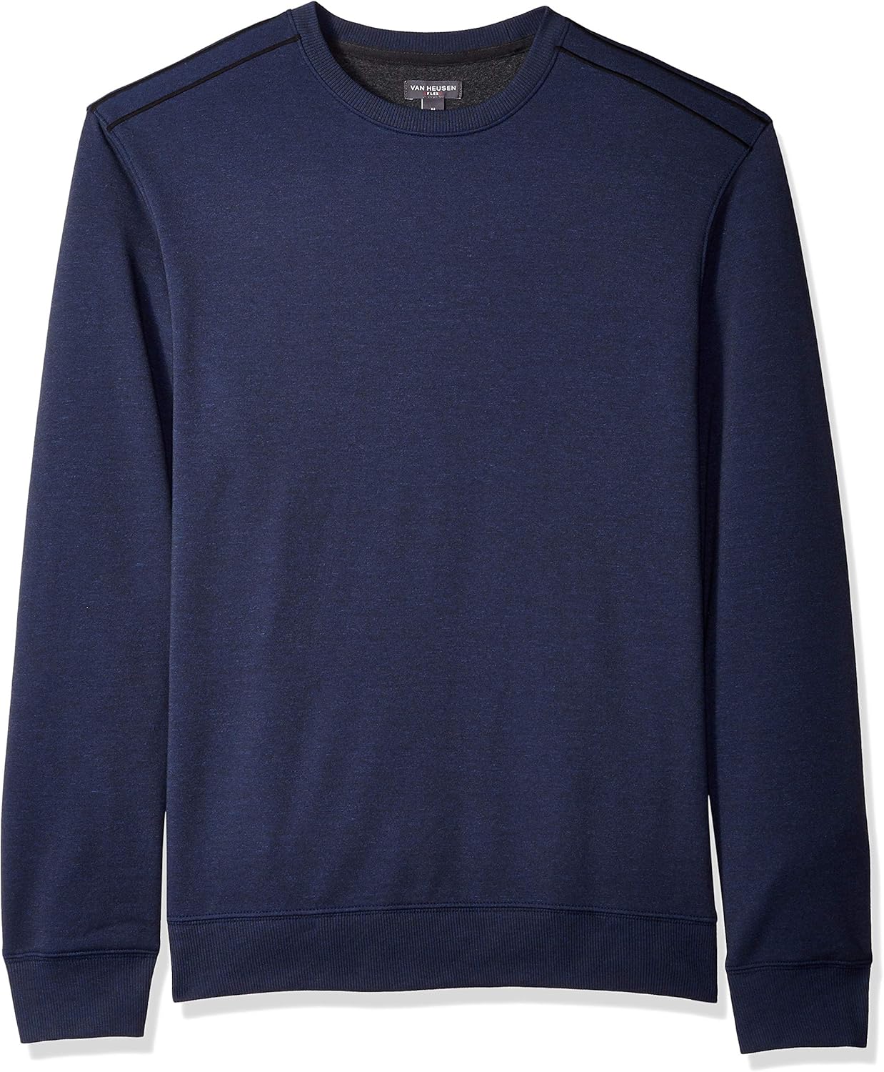 Van Heusen Men's Long Sleeve Flex Fleece Blocked Crewneck Pullover