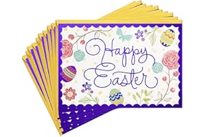 Hallmark Pack of Easter Cards, Happiness and Joy (10 Cards with Envelopes)