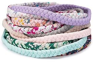 PARKER BABY CO. Parker Baby Toddler Girl Braided Headbands, Assorted 10 Pack of Hair Accessories for Girls - "Wildflower Set"