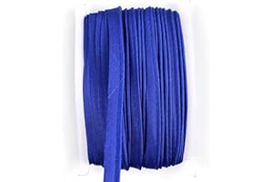 Heyiwell 20Yards Maxi Piping Bias Tape with Cord, 1/2" Inch Satin Piping Cord Trim for Sewing,Crafts,Piping,Trimming Home Textile Bedding Edging,Royal Blue