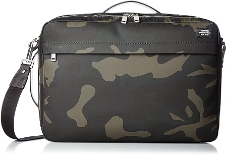 Jack Spade Mens Camo Waxwear Convertible Briefpack, Camo, One Size